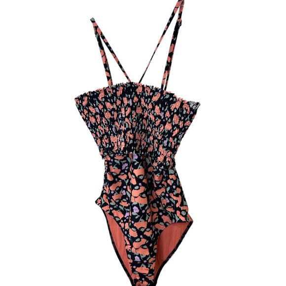 Tanya Taylor - “Kendra Smocked One-Piece” Poppy Fields Swimsuit - Size XS, Multi - Picture 7 of 14